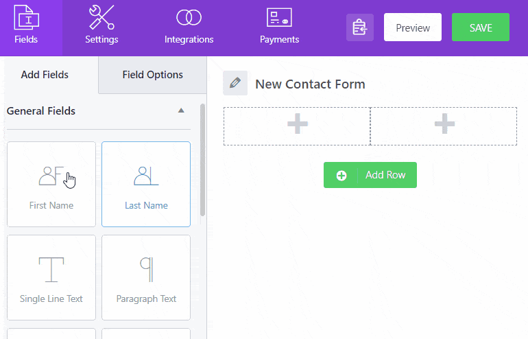 Drag And Drop Field In Your Form