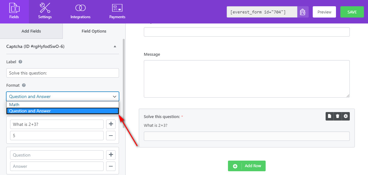 custom captcha for wordpress forms