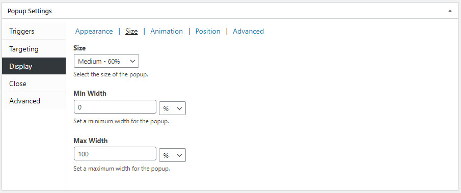 Display Settings 