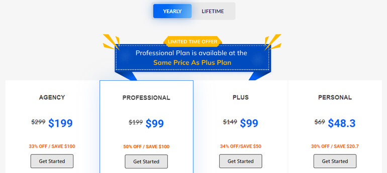 Pricing Page Everest Forms