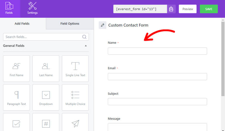 Simple Contact Form Template