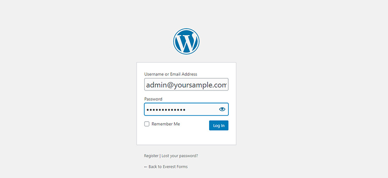 WordPress-Login