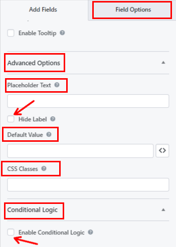 Add WYSIWYG Field in WordPress Forms Advanced Fields