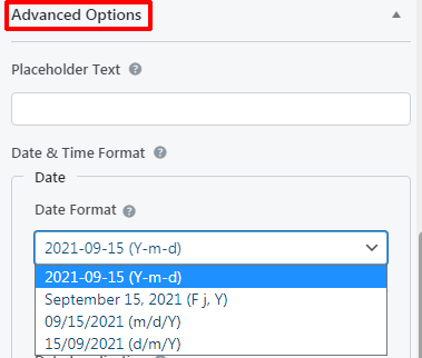 Advanced Date Time Setting Option WordPress Contact Form with Date Time Picker