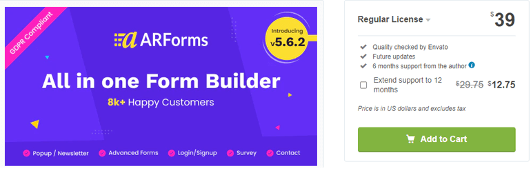 ARForms WordPress Form Plugin