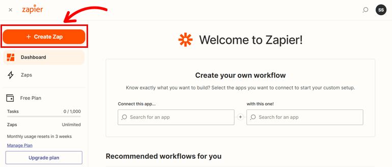 Create Zap