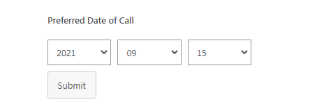 Date Dropdown Style