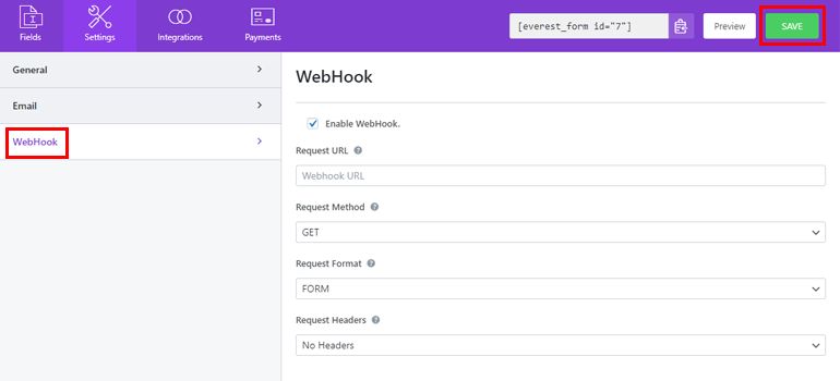 Enable WebHooks