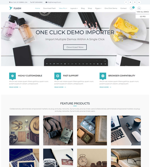 Flash WordPress Landing Page