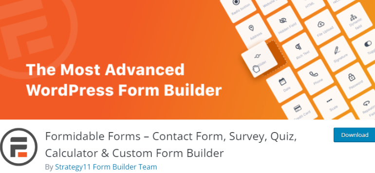 Formidable Forms Quiz Plugin