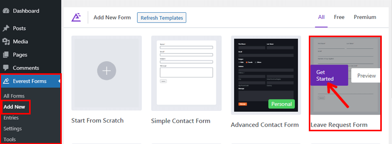 Getting Started with Leave Request Form Template