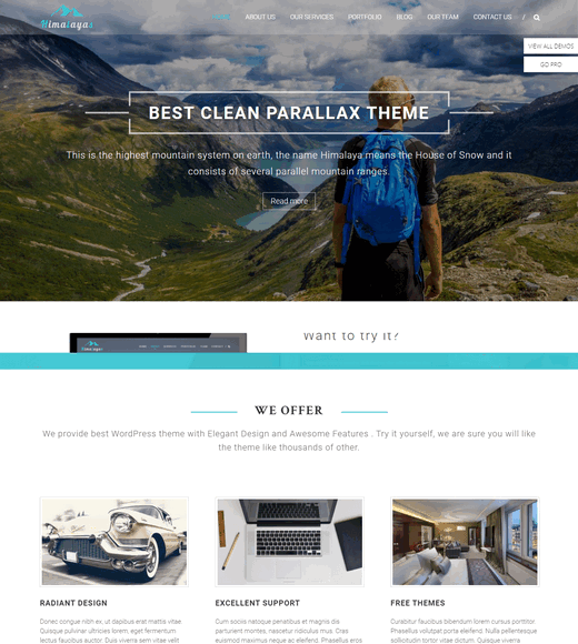 Himalayas WordPress Theme 