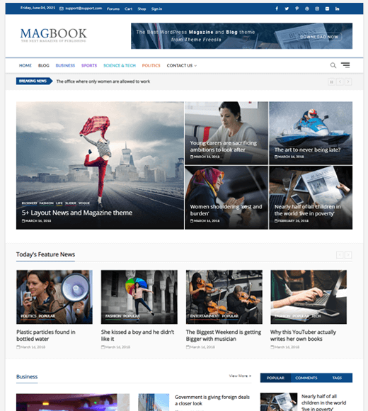 Magbook Theme Demo