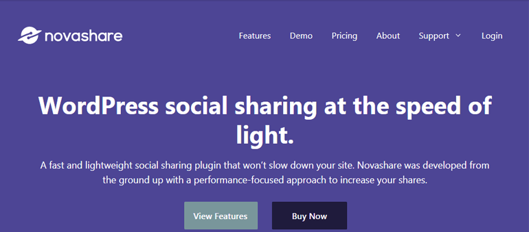 Novashare Social Sharing Plugin