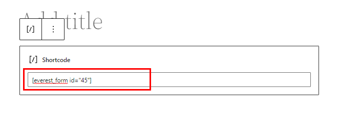 Paste Shortcode