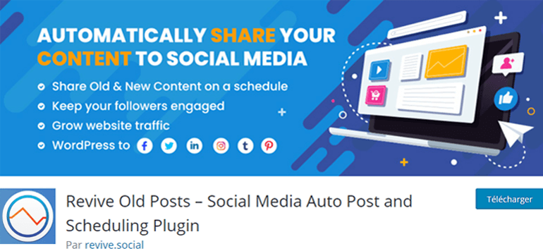 Revive Old Posts Social Media Plugin