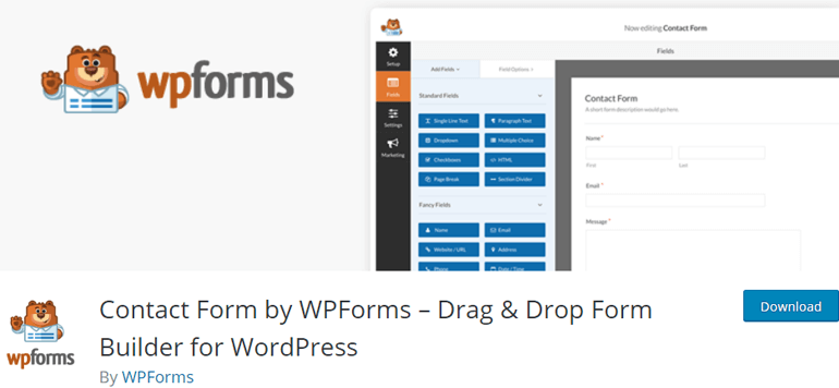 WPForms Contact Form WordPress Plugin