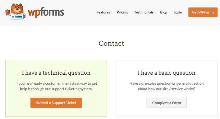 WPForms Support