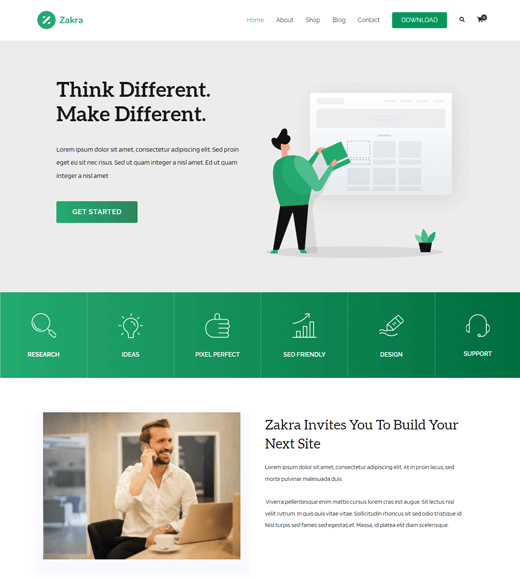 Zakra WordPress Theme