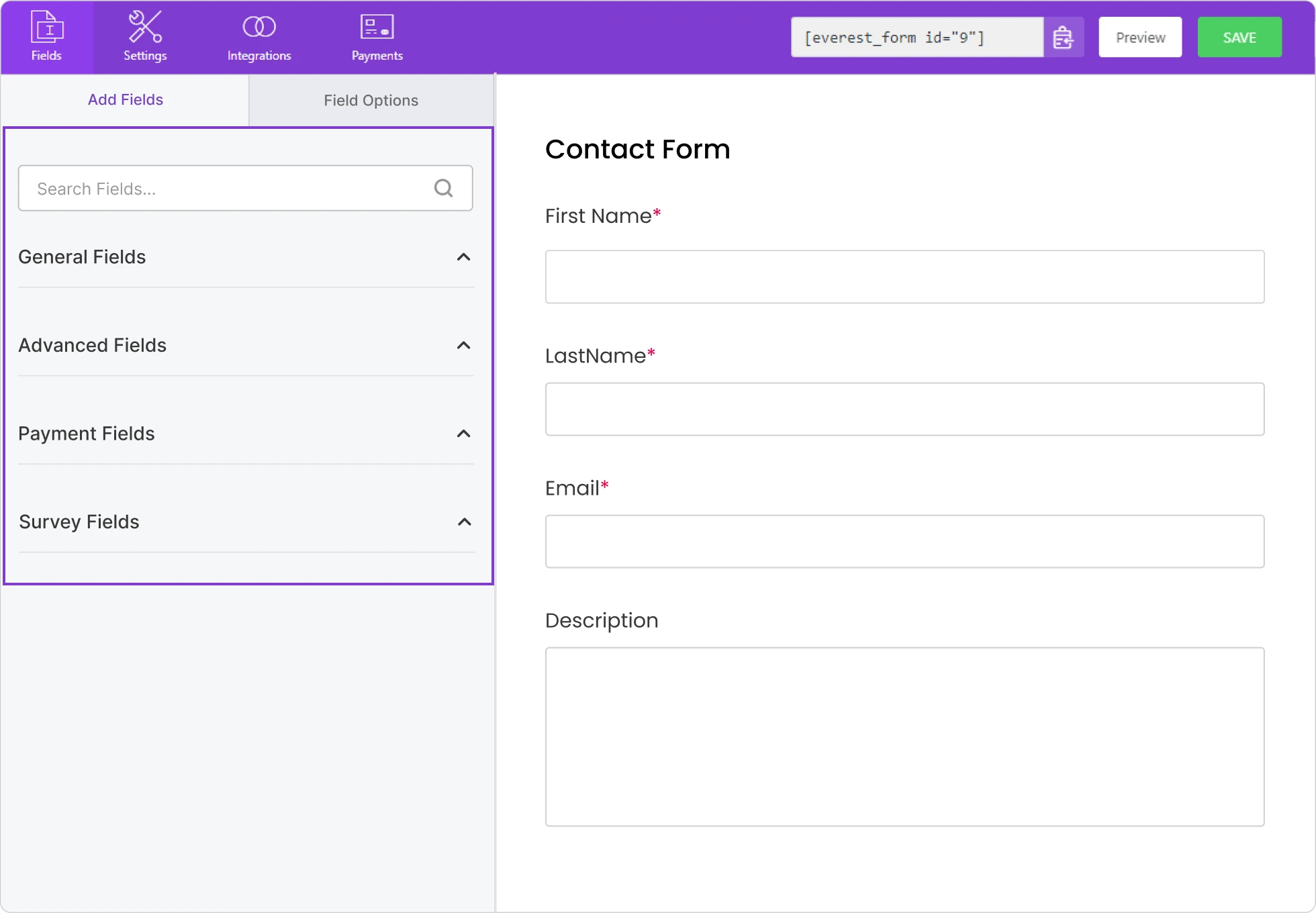 Form Fields